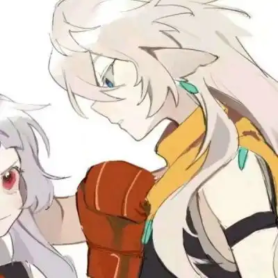  可爱萌系卡通情侣头像,莪拿青春赌明天