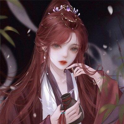  古风喝酒手绘神仙女生动漫头像图片,好看的头像图片古风