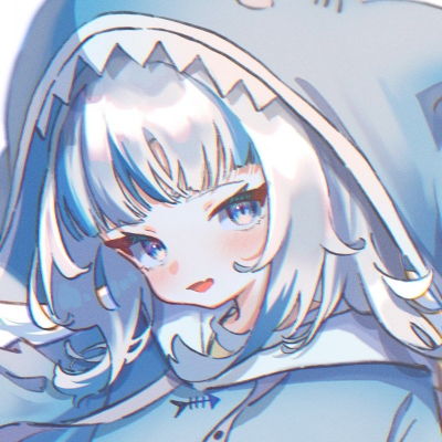  蓝色二次元可爱女生头像,女生头像小清新可爱