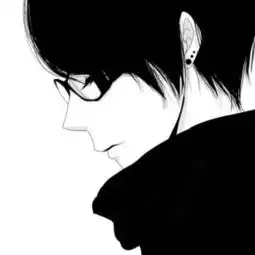  动漫黑白情侣头像