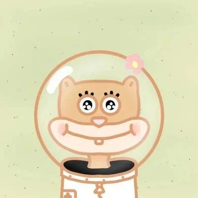  沙雕头像没心没肺,吃了就睡