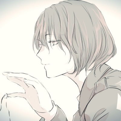  男生黑白灰色头像