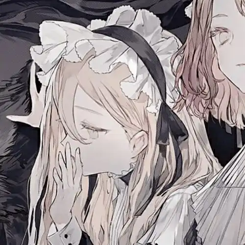  忧郁冷淡风动漫闺蜜头像