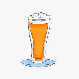  手绘夏日饮料啤酒杯插画图片素材其他格式下载动漫人物大全