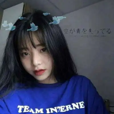 蓝色系女生头像可爱女头