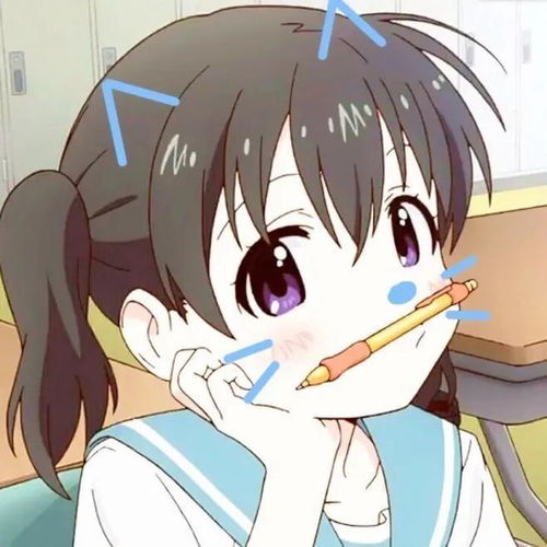  动漫头像开学季好好学习,天天向上