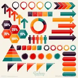  彩色复古信息模板源文件宣传活动图片