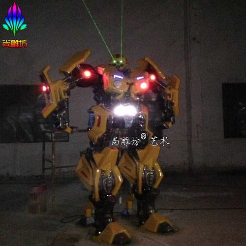  变形金刚大黄蜂玻璃钢雕塑