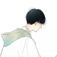  卡通冷淡背影男士伤感头像