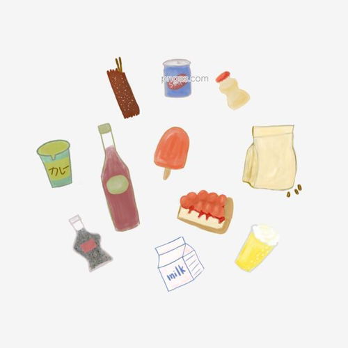  食物零食饮料元素png图片图片大小2100x2100px图片尺寸1.05mb来自png搜索网pngss.com免费免扣png素材下载soda蛋糕多种零食红酒咖喱卡通手绘零食美食牛奶食物饮料饮品