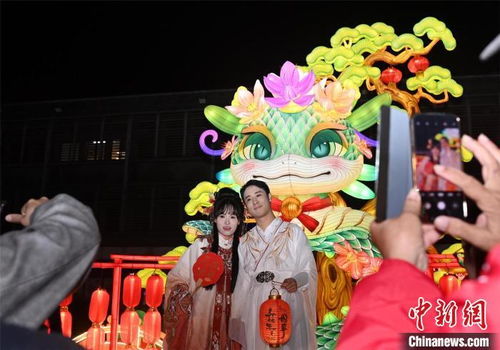 广州新春灯会亮灯流光璀璨迎八方来客