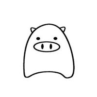  超萌可爱卡通猪头图片微信头像图片大全