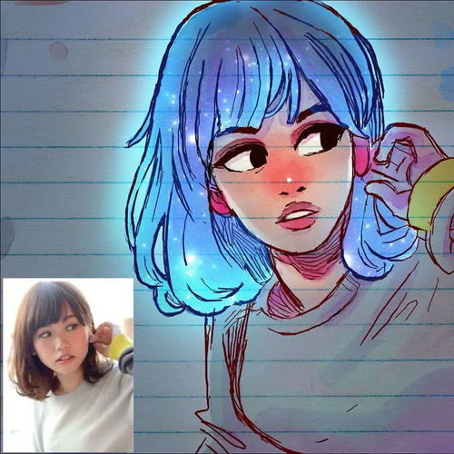  当小姐姐与二次元漫画滤镜碰撞,照片中的小姐姐居然这么美