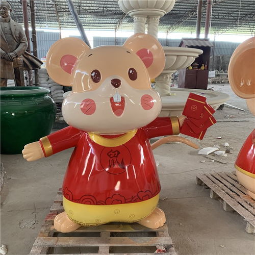  通辽玻璃钢吉祥物雕塑图片