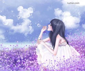  女生侧面头像动漫的,带忧郁悲伤地
