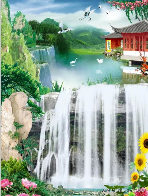  流水生财山水微信头像图片大全