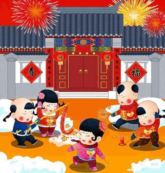 春节亲子头像过大年