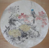  山东国画名家王英民写意画花鸟小品画