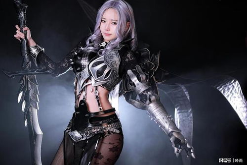  游戏黑色沙漠黑暗骑士cosplay,谁能拒绝一个高跟黑丝御姐呢