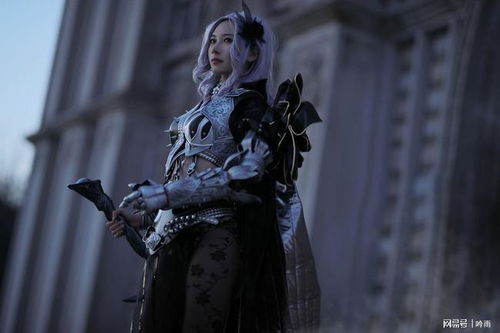  游戏黑色沙漠黑暗骑士cosplay,谁能拒绝一个高跟黑丝御姐呢