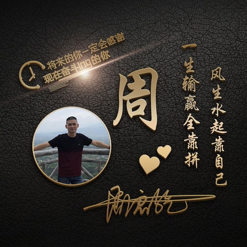  精选3d微信头像姓氏签名头像,纵有疾风起,人生不言弃
