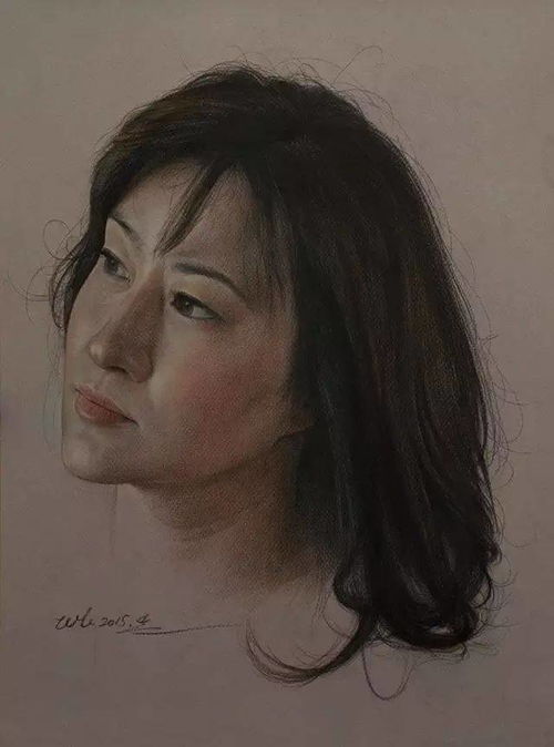  中央美院写实彩铅扎实的素描功底是基础卫列