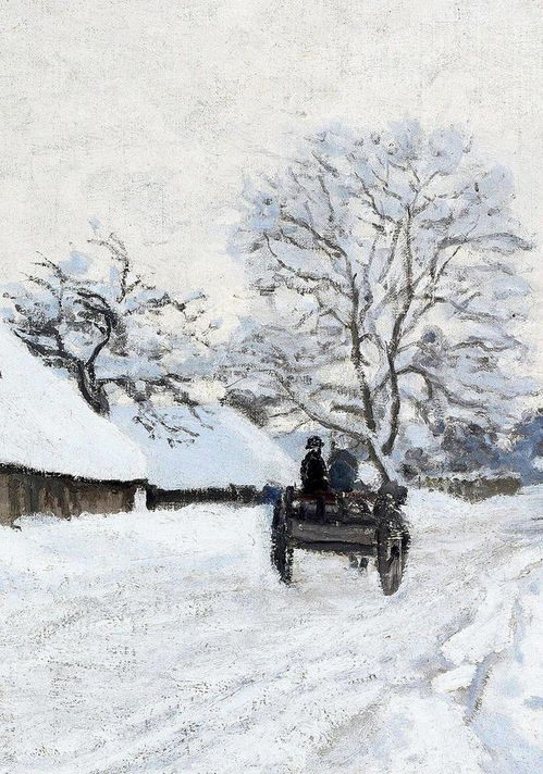  夏日炎炎,雪域静谧莫奈笔下的雪景