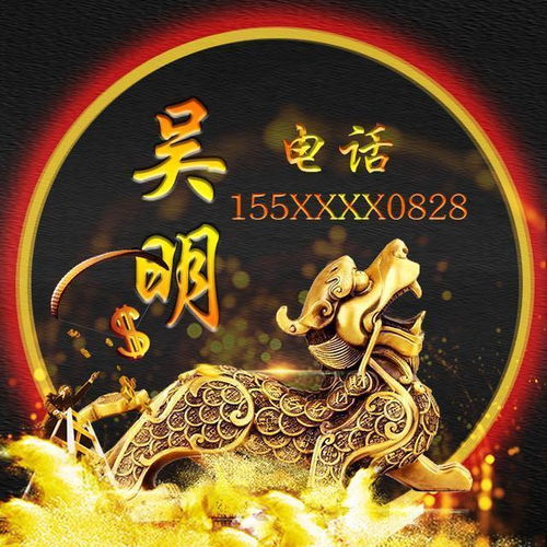  微信头像,姓氏头像,招财貔貅光芒万丈精美设计,有你喜欢的吗