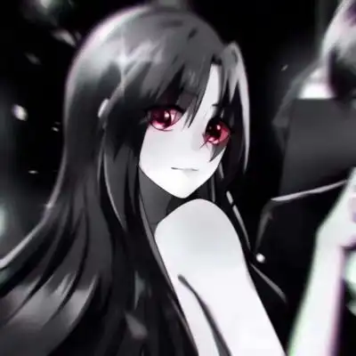  黑白动漫系列情侣头像