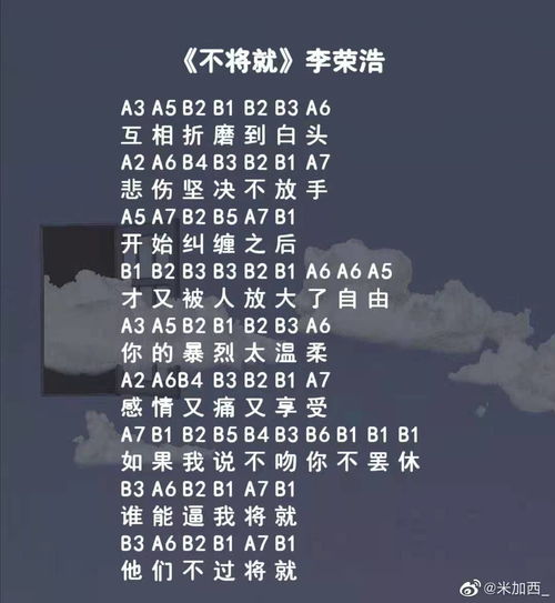  光遇不将就琴谱不将就钢琴谱图片分享燕鹿手游网