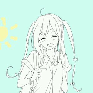  插画动漫头像二次元萌系女