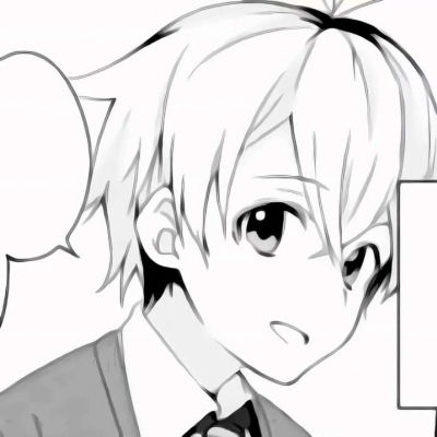  男生黑白灰色头像