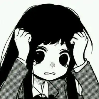  黑暗系动漫头像黑暗系列少女丧图片