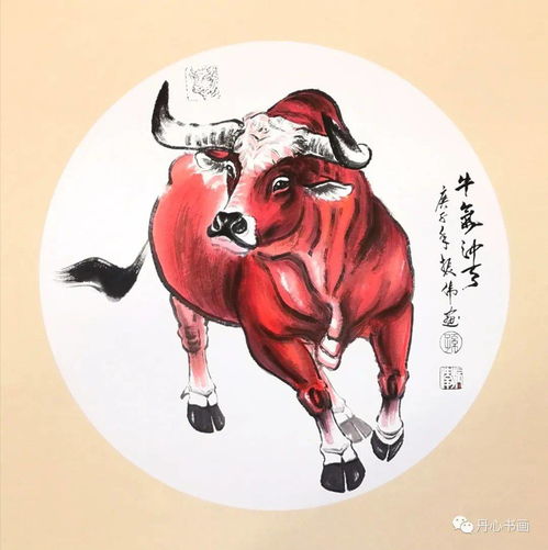  鸿运当头,牛气冲天青年实力派画家孙振伟道鸿