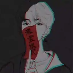  动漫血腥黑化男头像超丧二次元黑暗系忧郁头像