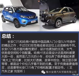  性格略有不同长安cs15静态对比哈弗h1