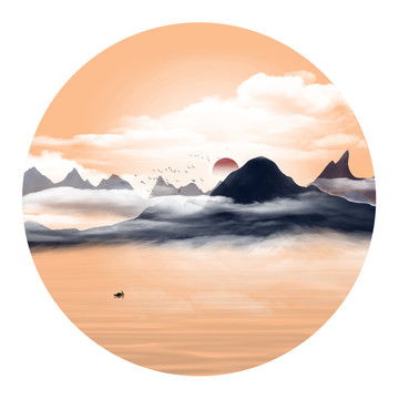  新中式山水画