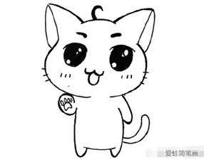  一群可爱的动物简笔画