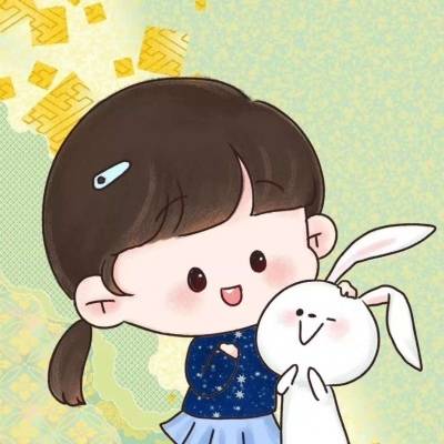  二次元呆萌情头一对简约精致情头一萌一酷