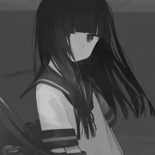 头像女丧系照片插画师