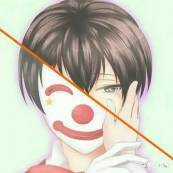  动漫哭笑脸面具图片