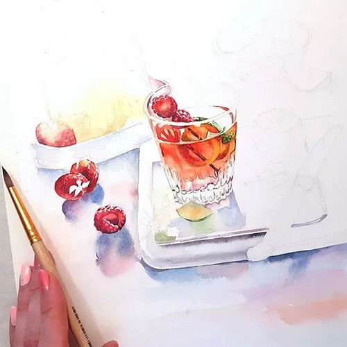  仙气满满的水彩手绘,很赏心悦目