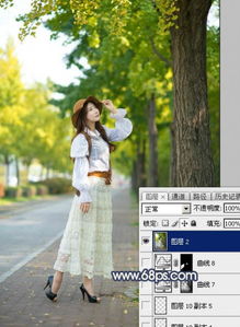  用ps调出晚霞的效果photoshop为阴天泛白人物图片调出梦幻霞光效果