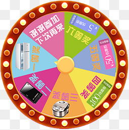  免费下载幸运抽奖大转盘图片大全千库网png