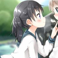  高冷百合动漫情侣头像动漫百合情侣头像一左一右
