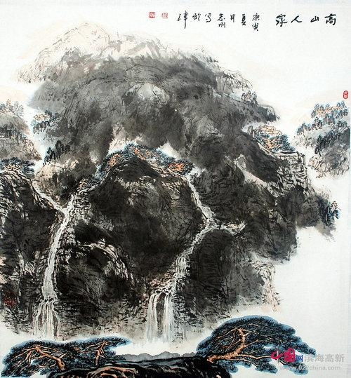 微信头像山水画图片画家