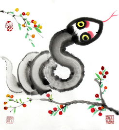  水墨十二生肖插画第二辑
