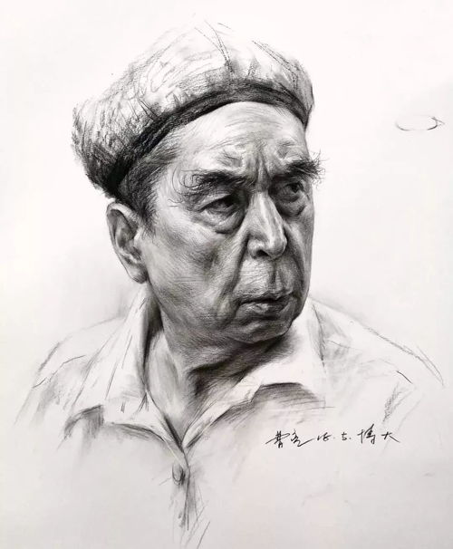头像素描照片素材素描头