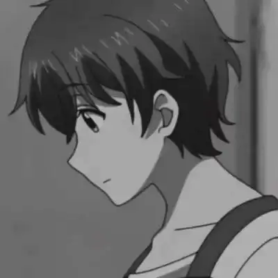  动漫头像黑白情侣一对二次元情侣头像