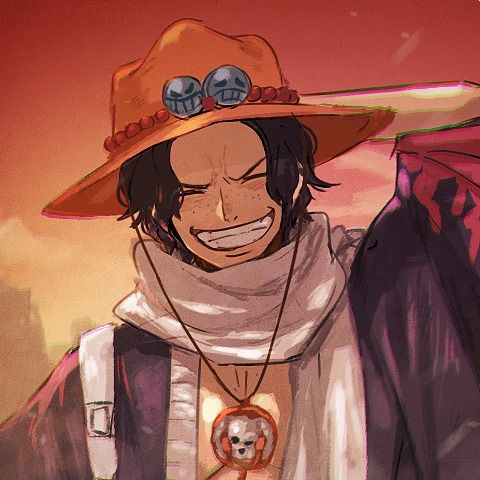  海贼王头像雀斑男孩,爱你哦